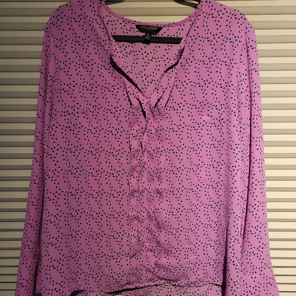 Long sleeve mauve blouse from Banana Republic, size LG - Picture 1 of 2